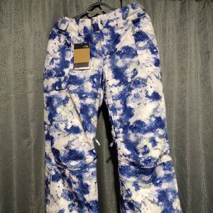The North Face Women's Medium Blue and Lilac Snow Pants